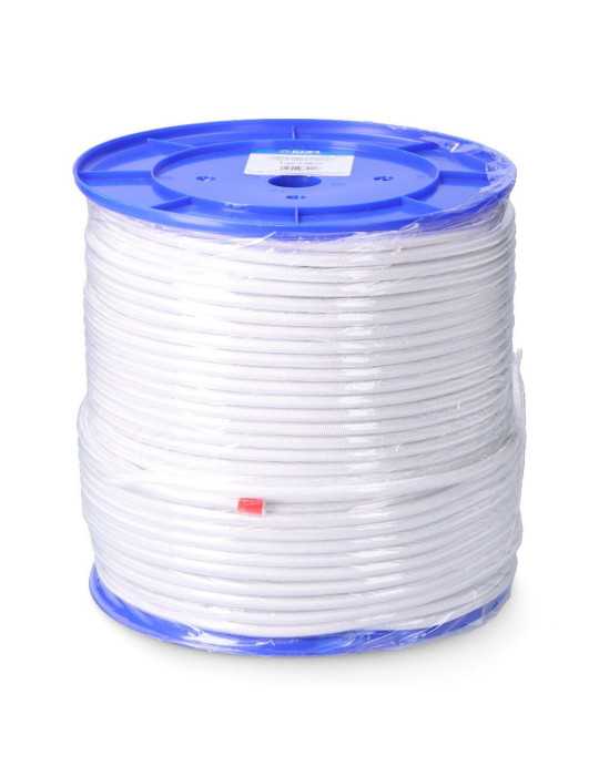 Cuerda de Goma Elástica Blanca Poliéster Calibre 6 mm x 200 m EDM