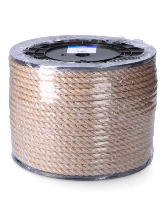 Cuerda Yute Natural 3 Cabos Calibre 6 mm x 200 m EDM