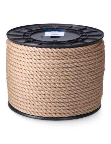 Cuerda Yute Natural 3 Cabos Calibre 8 mm x 200 m EDM