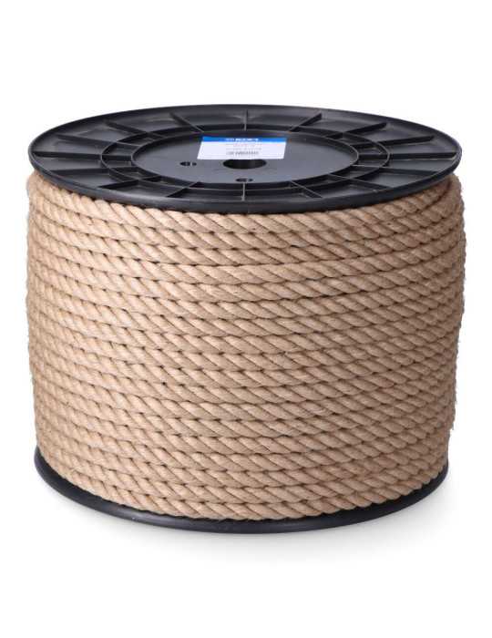 Cuerda Yute Natural 3 Cabos Calibre 10 mm x 150 m EDM