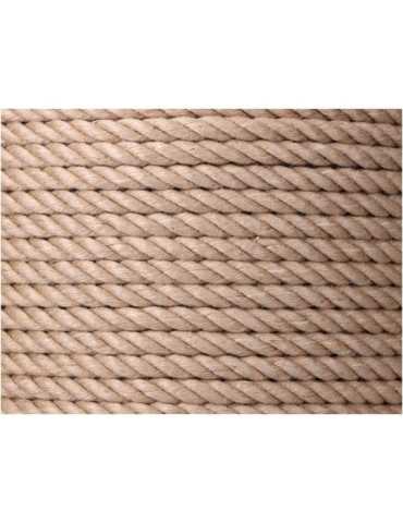 Cuerda Yute Natural 3 Cabos Calibre 12 mm x 100 m EDM 2
