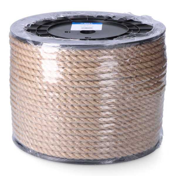 Cuerda Yute Natural 3 Cabos Calibre 12 mm x 100 m EDM