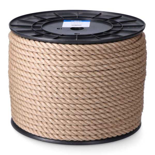 Cuerda Yute Natural 3 Cabos Calibre 14 mm x 100 m EDM