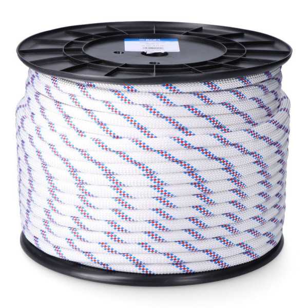 Cuerda Driza Trenzado Poliéster Blanco Distintivo, Calibre 16 mm x 100 m EDM