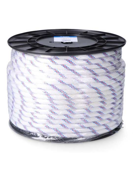 Cuerda Driza Trenzado Poliéster Blanco Distintivo, Calibre 16 mm x 100 m EDM