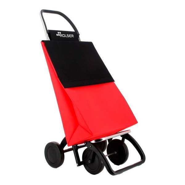 Carro de la Compra Basic Ln 4 Rojo - Negro ROLSER