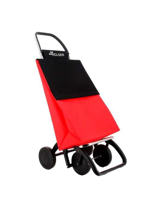 Carro de la Compra Basic Ln 4 Rojo - Negro ROLSER