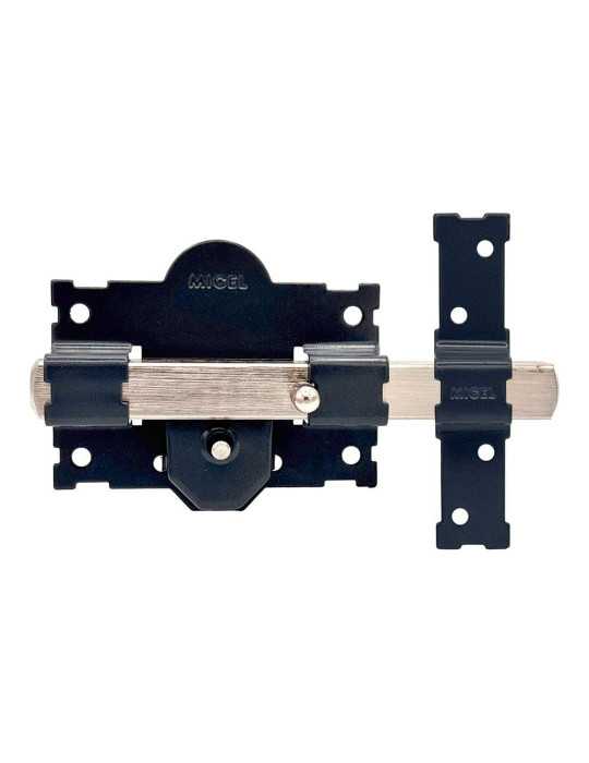 Cerrojo, Seguridad, Sobreponer, Modelo CRR06, de Acero con Acabado Gris, 105B/50 mm, con 3 Llaves Serrata MICEL
