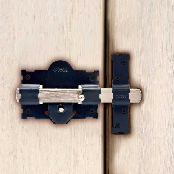 Cerrojo, Seguridad, Sobreponer, Modelo CRR06, de Acero con Acabado Gris, 105B/70 mm, con 3 Llaves Serrata MICEL