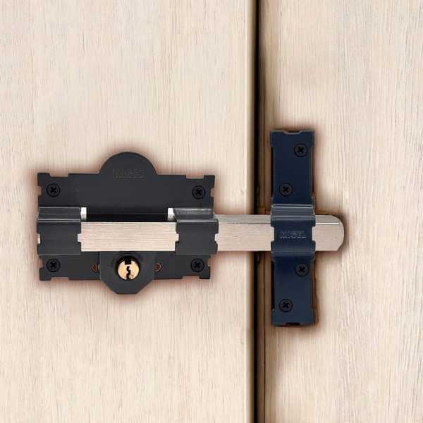Cerrojo, Seguridad, Sobreponer, Modelo CRR07, de Acero con Acabado Gris, 105L/50 mm, con 3 Llaves Serrata MICEL