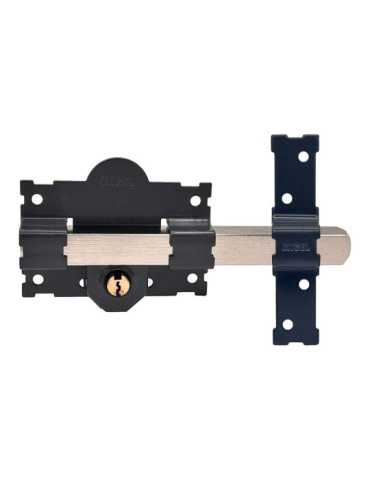 Cerrojo, Seguridad, Sobreponer, Modelo CRR07, de Acero con Acabado Gris, 105L/70 mm, con 3 Llaves Serrata MICEL 2