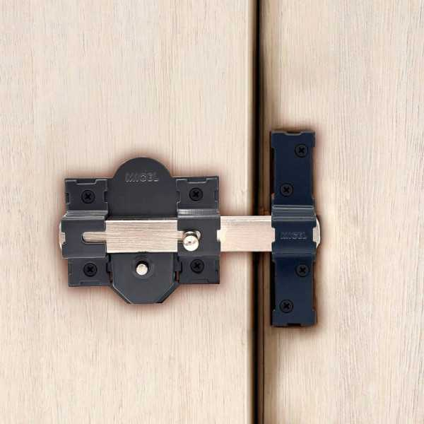 Cerrojo, Seguridad, Sobreponer, Modelo CRR08, de Acero con Acabado Gris, 86B/50 mm, con 3 Llaves Serrata MICEL