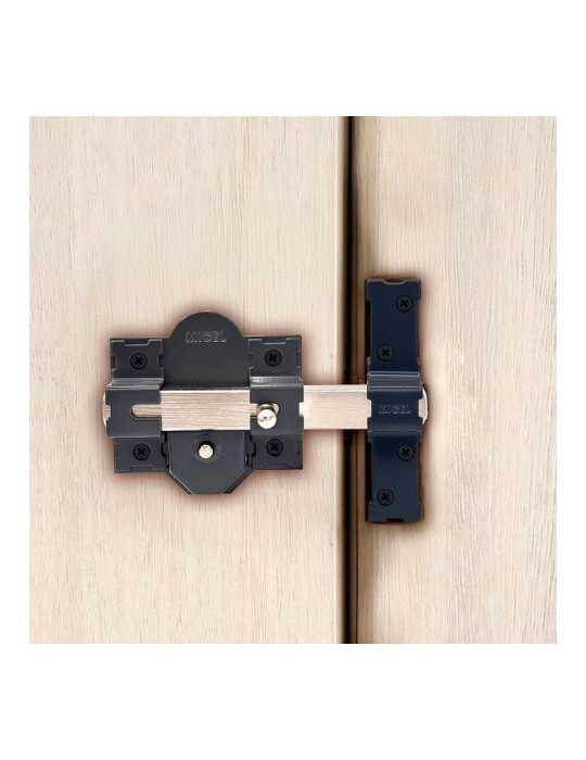 Cerrojo, Seguridad, Sobreponer, Modelo CRR08, de Acero con Acabado Gris, 86B/50 mm , con 3 Llaves Amaestradas MICEL