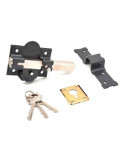 Cerrojo, Seguridad, Sobreponer, Modelo CRR08, de Acero con Acabado Gris, 86B/70 mm, con 3 Llaves Serrata MICEL