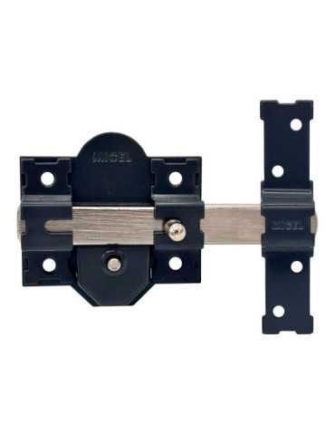 Cerrojo, Seguridad, Sobreponer, Modelo CRR12, de Acero con Acabado Gris, 86B/50 mm, con 3 Llaves Serrata MICEL