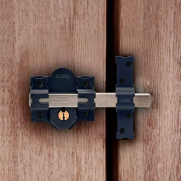 Cerrojo, Seguridad, Sobreponer, Modelo CRR13, de Acero con Acabado Gris, 86L/50 mm, con 3 Llaves Serrata MICEL