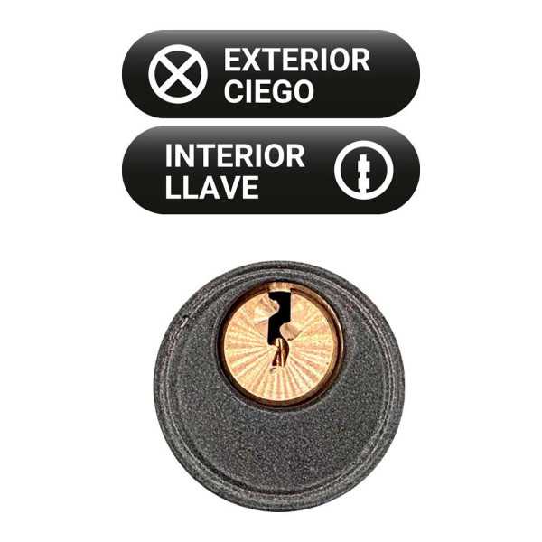 Cerrojo, Seguridad, Sobreponer, Modelo CRR14, de Acero con Acabado Gris, 86L/50 mm, con 3 Llaves Serrata MICEL