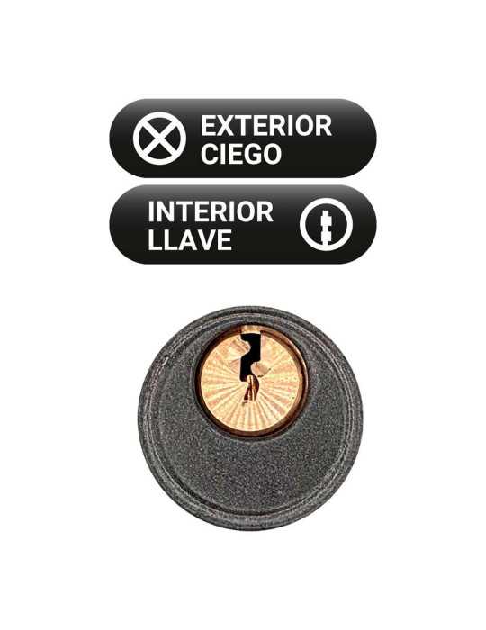 Cerrojo, Seguridad, Sobreponer, Modelo CRR14, de Acero con Acabado Gris, 86L/50 mm, con 3 Llaves Serrata MICEL