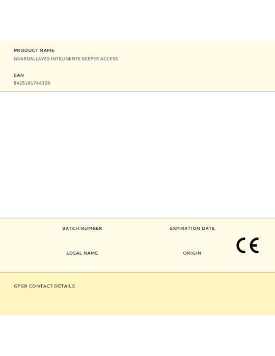 Guardallaves Inteligente Keeper Access ARREGUI