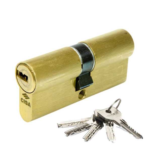 Cilindro Asix 30x30mm Latonado 1.0E300.07.0.0000.C5 CISA