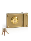 Cerradura, Sobreponer, Modelo 11-10D, Solo Llave, Caja 100 mm, Cilindro 52 mm, Mano Derecha JIS