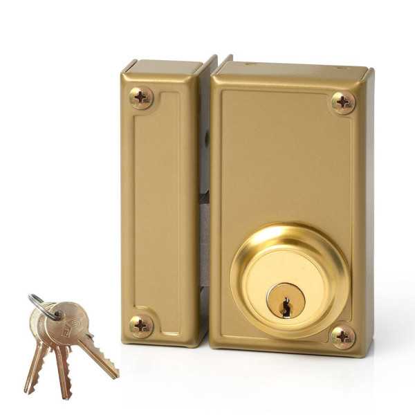 Cerradura, Sobreponer, Modelo 33-6I, Solo Llave, Caja 60 mm, Cilindro 52 mm, Mano Izquierda JIS