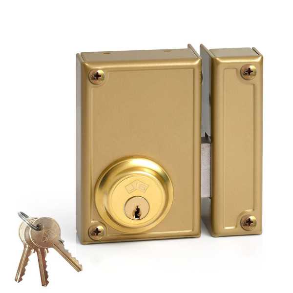 Cerradura, Sobreponer, Modelo 33-7D, Solo Llave, Caja 70 mm, Cilindro 52 mm, Mano Derecha JIS