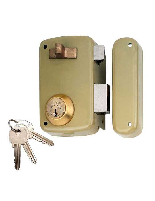 Cerradura, Sobreponer, Modelo 95056AHE60D, con Cilindro 5056A, Entrada 60 mm, Mano Derecha LINCE