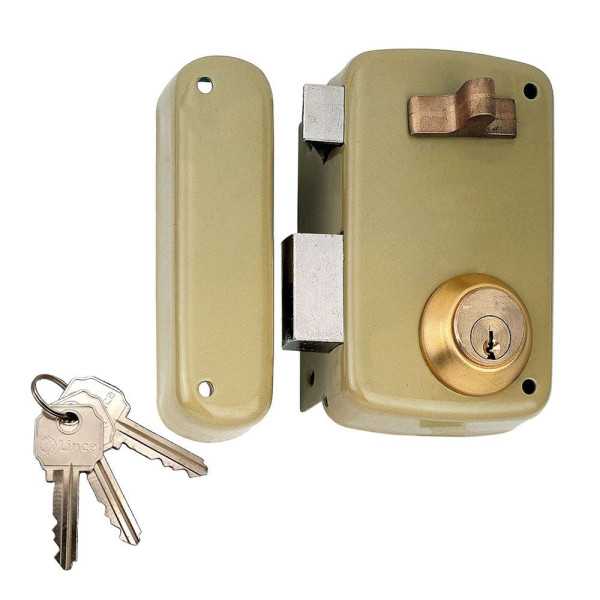Cerradura, Sobreponer, Modelo 95056AHE70I, con Cilindro 5056A, Entrada 70 mm, Mano Izquierda LINCE