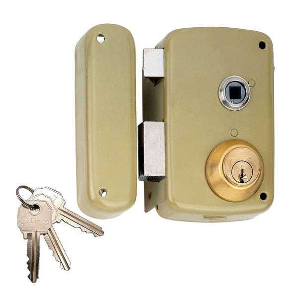 Cerradura, Sobreponer, Modelo 95056BHE70I, con Cilindro 5056B, Entrada 70 mm, Mano Izquierda LINCE