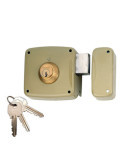 Cerradura, Sobreponer, Modelo 95124AHE08D, con Cilindro 5124A, Entrada 80 mm, Mano Derecha LINCE
