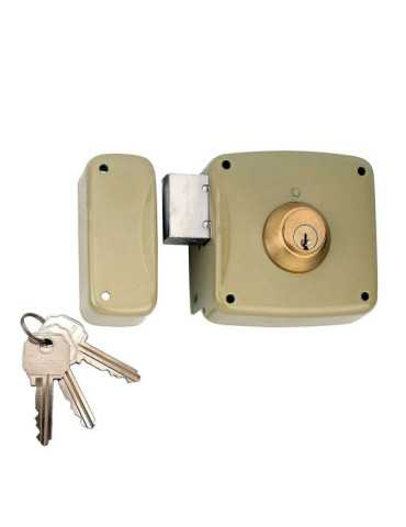 Cerradura, Sobreponer, Modelo 95124AHE12I, con Cilindro 5124A, Entrada 120 mm, Mano Izquierda LINCE
