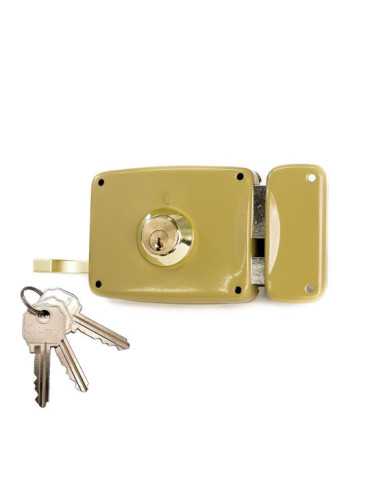 Cerradura, Sobreponer, Modelo 95125AHE08D, con Cilindro 5125A, Entrada 80 mm, Mano Derecha LINCE