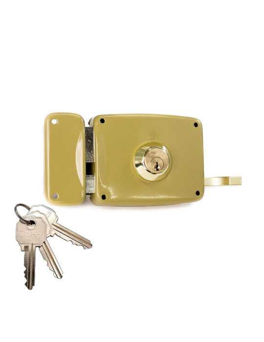 Cerradura, Sobreponer, Modelo 95125AHE12I, con Cilindro 5125A, Entrada 120 mm, Mano Izquierda LINCE