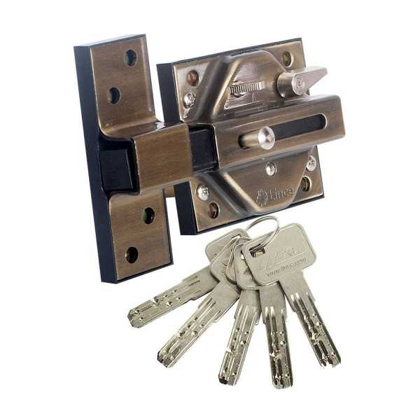 Cerrojo Alta Seguridad 7930R Acabado Bronce Ingles 97930RBI LINCE