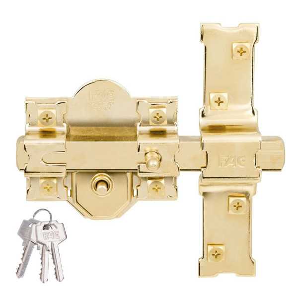 Cerrojo 301-R/80 Dorado F01112 FAC