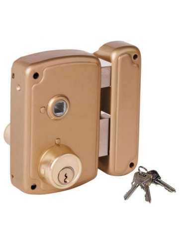 Cerradura, Sobreponer, Modelo 4056BHB065D, con Manilla y Llave de 1 Punto, Mano Derecha UCEM