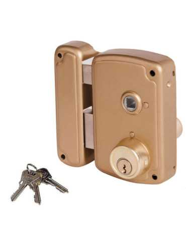 Cerradura, Sobreponer, Modelo 4056BHB065I, con Manilla y Llave de 1 Punto, Mano Izquierda UCEM