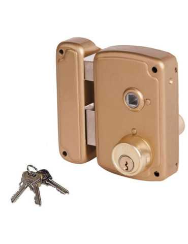 Cerradura, Sobreponer, Modelo 4056BHB075I, con Manilla y Llave de 1 Punto, Mano Izquierda UCEM