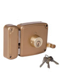 Cerradura, Sobreponer, Modelo 4125HB100I, con Pestillo y Llave de 1 Punto, Mano Izquierda UCEM