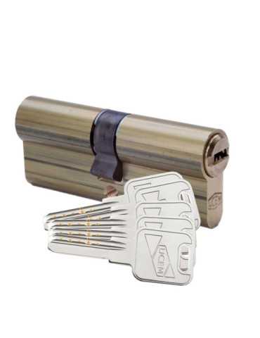 Cilindro de Seguridad Europerfil 33x33mm Latón, Leva Larga. 2000S2LP3333LL UCEM