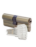 Cilindro de Seguridad Europerfil 33x33mm Latón, Leva Larga. 2000S2LP3333LL UCEM