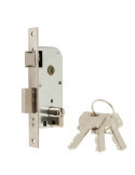 Cerradura, Embutir, 1 Punto, con Picaporte y Palanca Reversible, Acabado Niquel, Modelo 1301-145A311 MCM