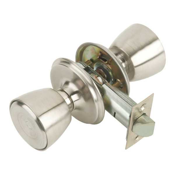 Cerradura con Pomo, Pomo Libre en Exterior y Interior, Modelo 510-4-4-70, Acabado Inoxidable MCM