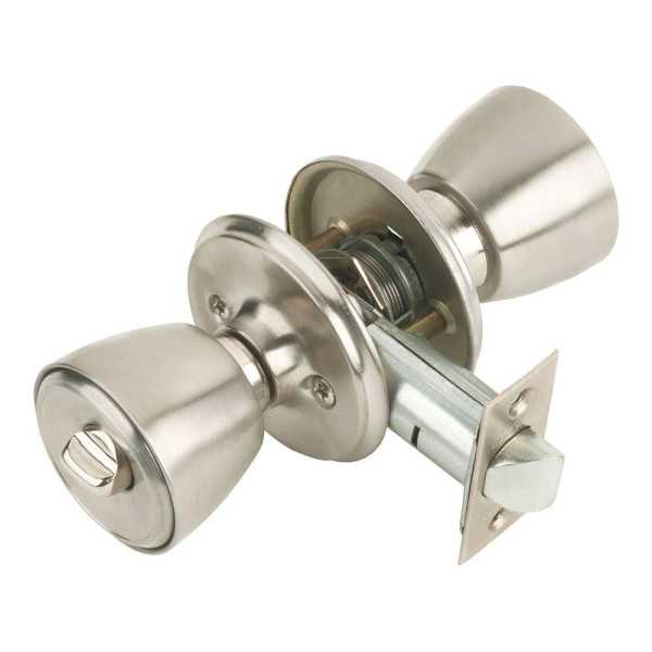 Cerradura con Pomo, Pomo con Condena, Modelo 509B-4-4-70, Acabado Inoxidable MCM