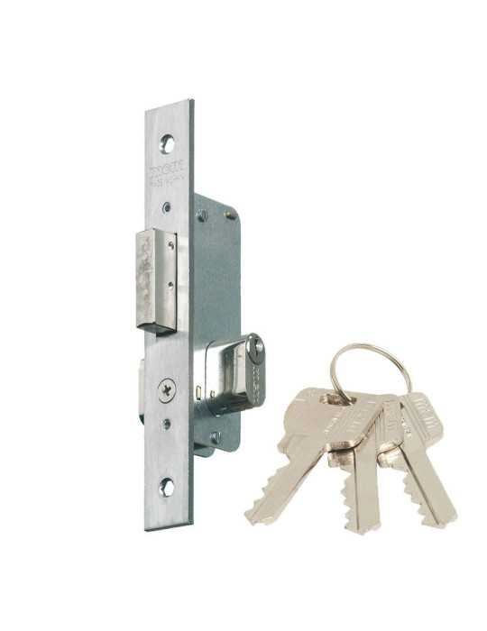 Cerradura, Embutir, 1 Punto, con Palanca, Acabado Inoxidable, Modelo 1549-21 MCM