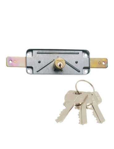 Cerradura, Sobreponer, Modelo 1511AV, para Puertas Metálicas, con Doble Cilindro MCM