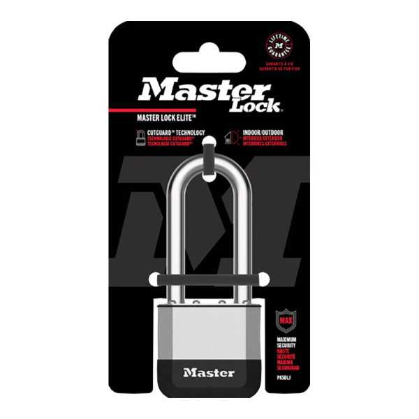 Candado Élite 52 x Ø9 x 64 mm, de Acero Laminado con 2 Llaves, Blister MASTER LOCK