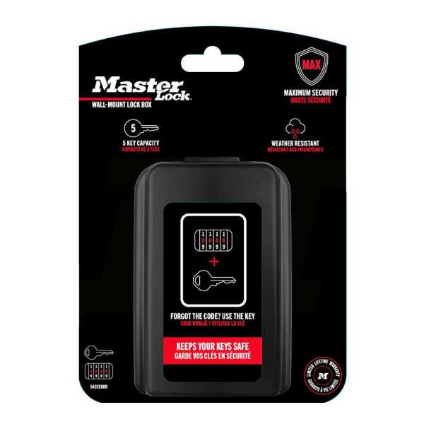 Guardallaves Mural con Combinación y Llave, Blister MASTER LOCK