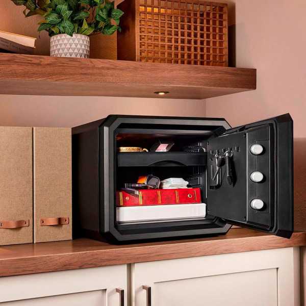 Caja Fuerte Ignífuga y Resistente al Agua con Combinación Electrónica, 22,9 L, 41,7 x 47,8 x 34,8 cm MASTER LOCK